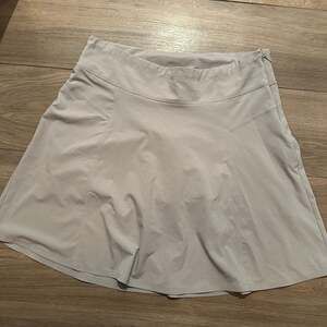 Athleta Gray All Day Skort Tennis Skirt Shorts Golf Active Womens 12T